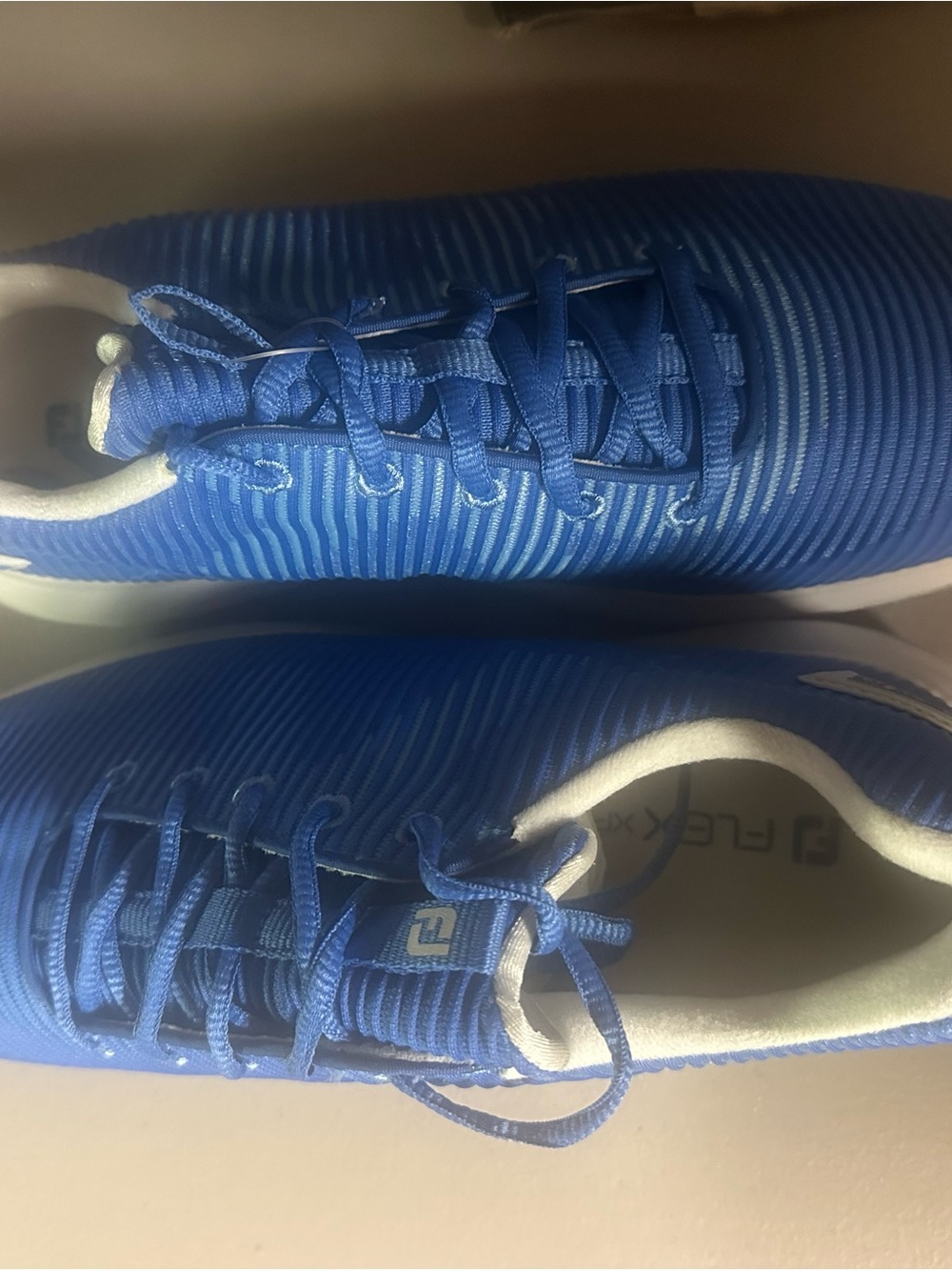 Footjoy men’s Flex-XP golf shoe blue 11.5 wide NWT